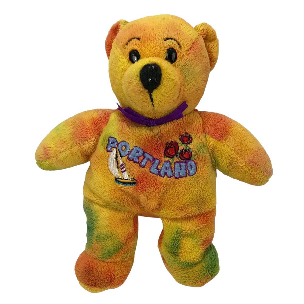 Symbolz Portland Tie Dye Beanie Plush Bear